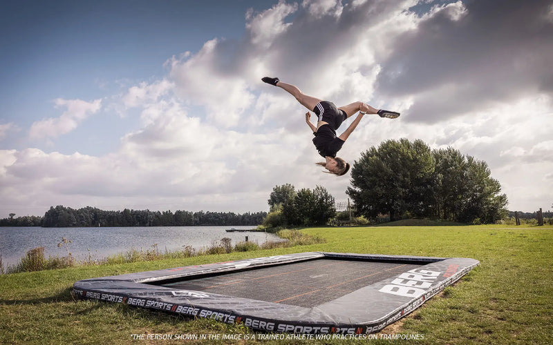 Load image into Gallery viewer, BERG Ultimate Pro Bouncer 16.5'x16.5' Square In-Ground Trampoline