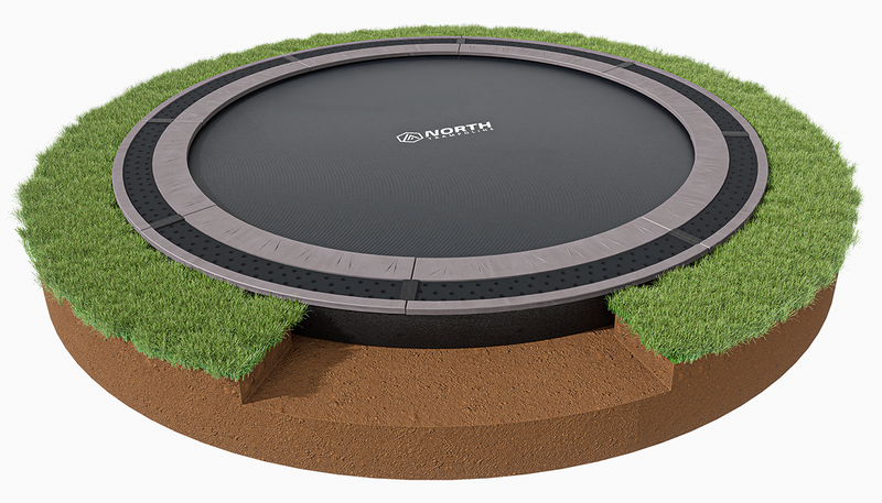 Load image into Gallery viewer, NORTH® 14′ Round In Ground Trampoline