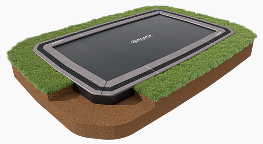 NORTH® 15′ x 10′ Rectangle In Ground Trampoline