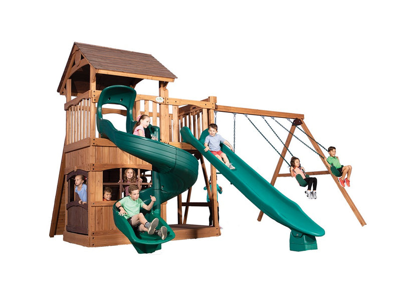Load image into Gallery viewer, Olympian Outlook XL 1 Swing Set