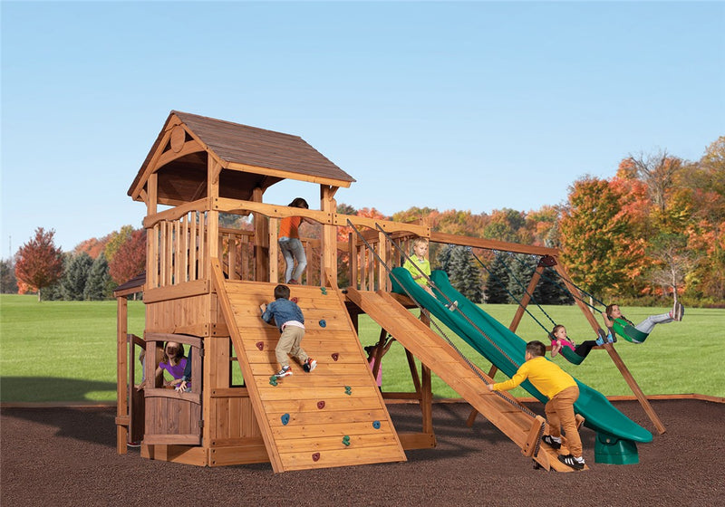 Load image into Gallery viewer, Olympian Outlook XL 2 Swing Set