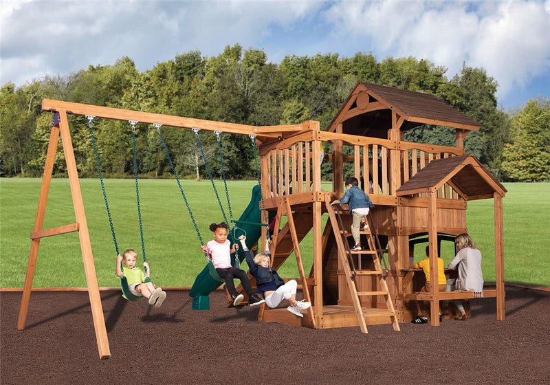 Load image into Gallery viewer, Olympian Outlook XL 2 Swing Set