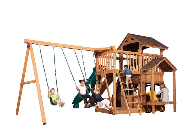 Load image into Gallery viewer, Olympian Outlook XL 2 Swing Set