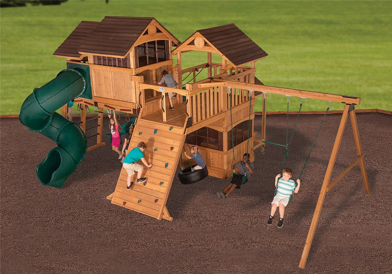 Load image into Gallery viewer, Olympian Outlook XL 5 Swing Set