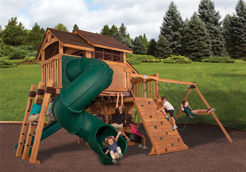 Load image into Gallery viewer, Olympian Outlook XL 5 Swing Set