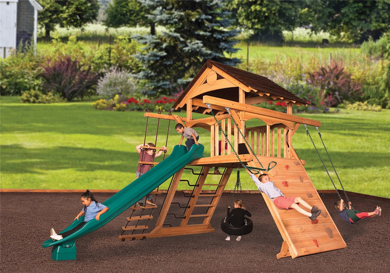 Load image into Gallery viewer, Olympian Peak XL Space Saver 1 Swing Set