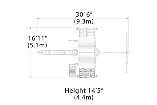 Load image into Gallery viewer, Titan Peak Jumbo 1 Swing Set (Wood Roof)