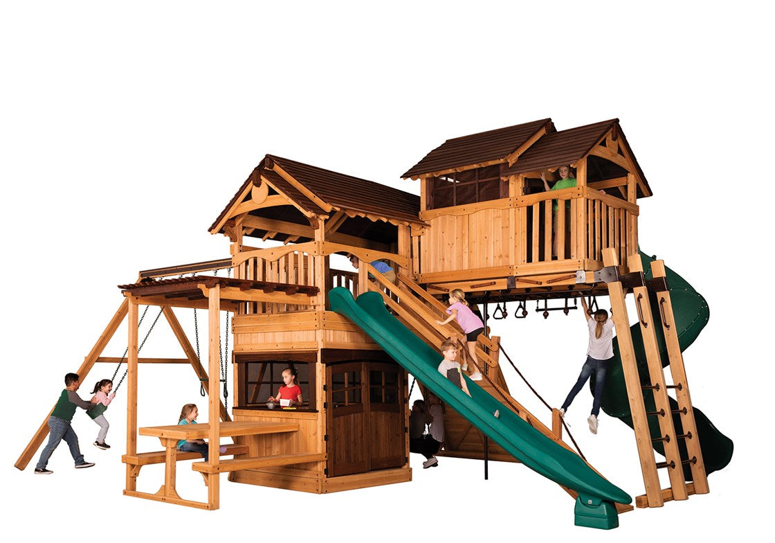 Titan Treehouse XL 10 Swing Set – Marin Backyards