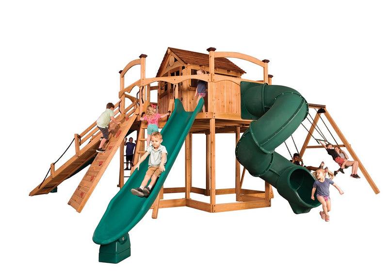 Load image into Gallery viewer, Titan Treehouse XL 12 Swing Set