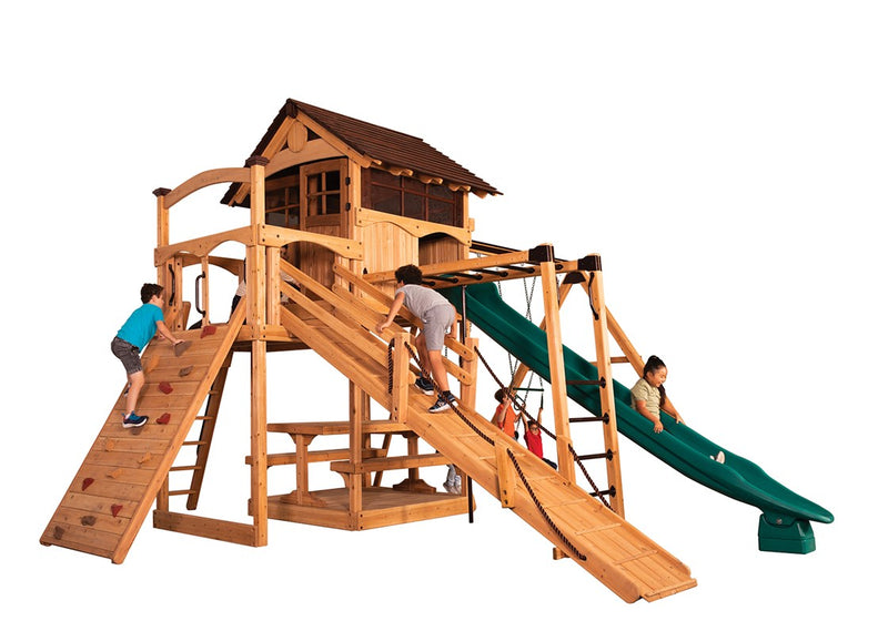 Load image into Gallery viewer, Titan Treehouse XL 3 Swing Set