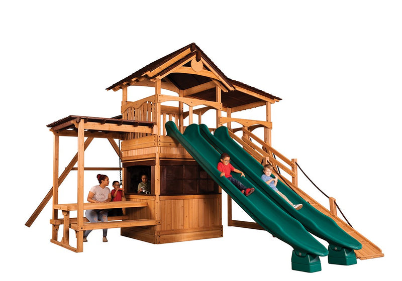 Load image into Gallery viewer, Titan Treehouse XL 4 Swing Set