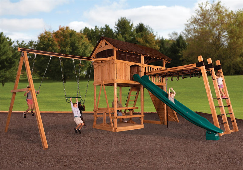 Load image into Gallery viewer, Titan Treehouse XL 5 Swing Set