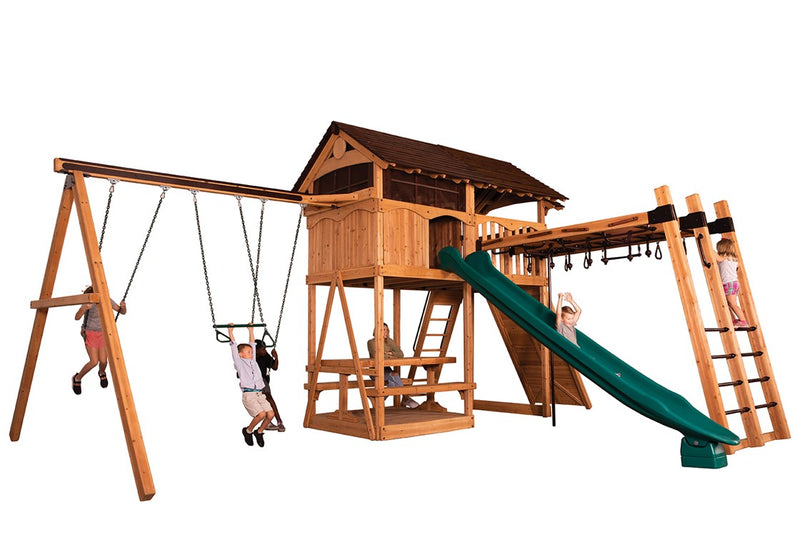 Load image into Gallery viewer, Titan Treehouse XL 5 Swing Set