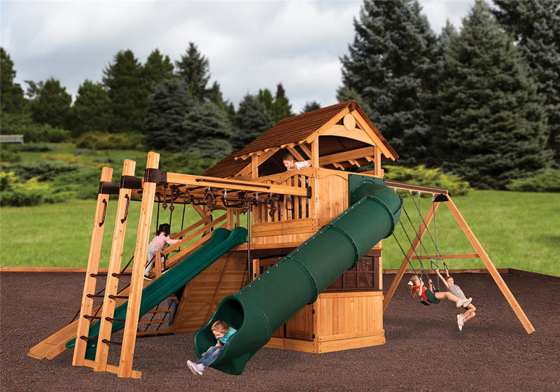 Load image into Gallery viewer, Titan Treehouse XL 8 Swing Set