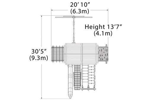 Load image into Gallery viewer, Titan Treehouse XL 9 Swing Set
