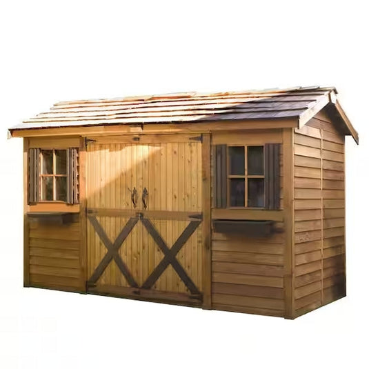 CedarShed Longhouse Model 1 Marin Backyards