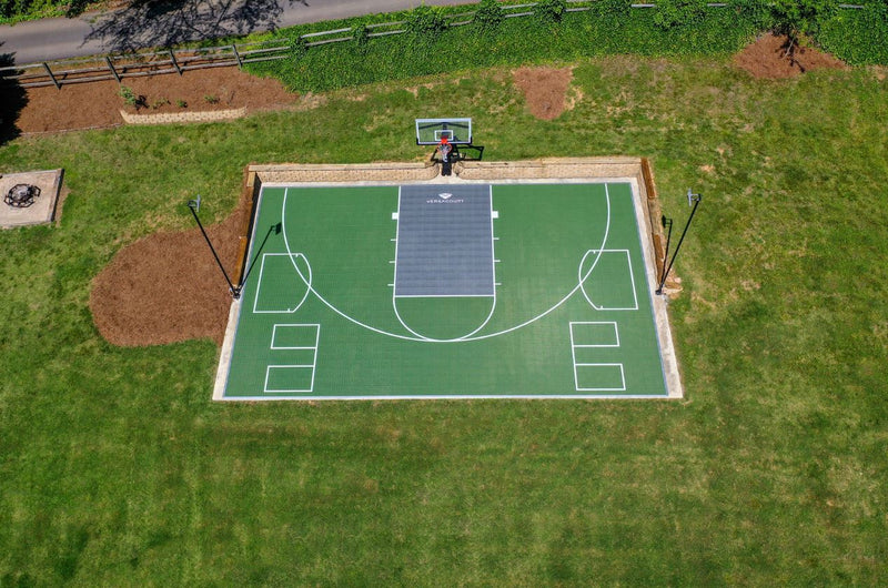Load image into Gallery viewer, Half Basketball Court Kit 8 Versacourt Marin Backyards
