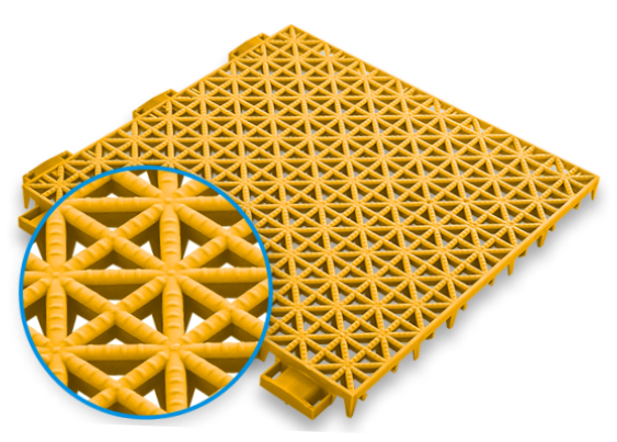 Load image into Gallery viewer, Half Basketball Court Kit 9 Sports Tiles Versacourt Marin Backyards