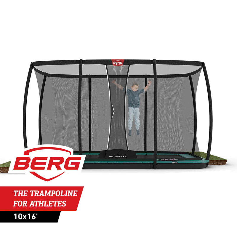 Load image into Gallery viewer, BERG Ultim Champion 10'x16' Rectangle In-Ground Trampoline