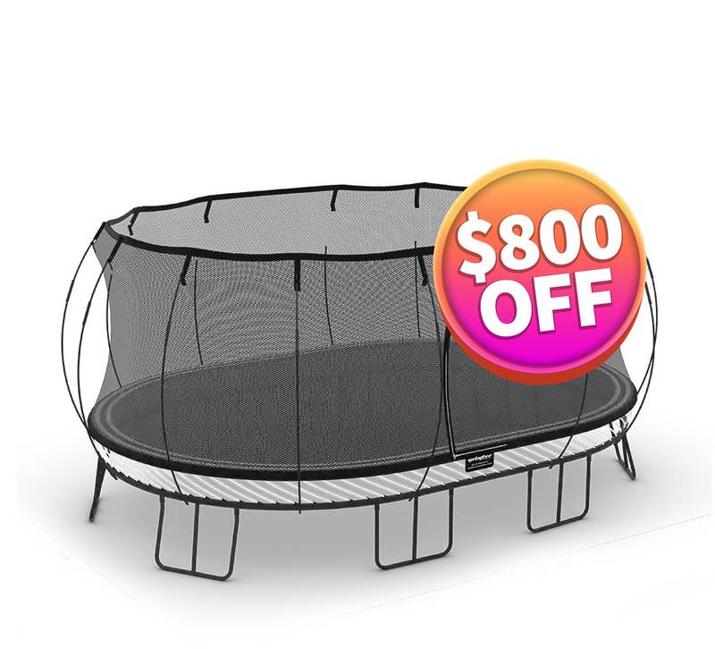 Load image into Gallery viewer, Springfree® Jumbo Oval Trampoline 12' x 19'