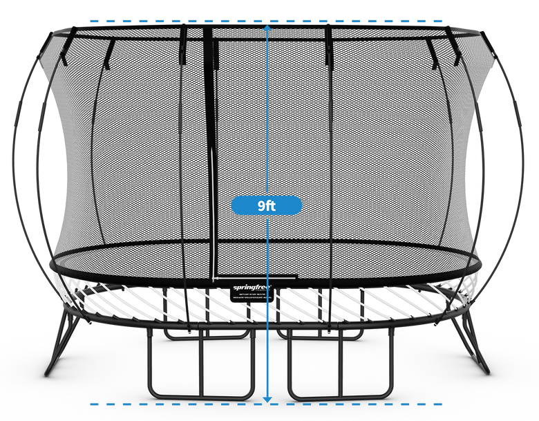 Load image into Gallery viewer, springfree trampoline medium oval height