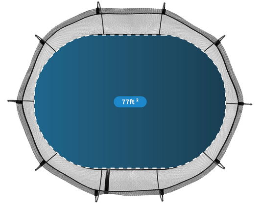 springfree trampoline medium oval surface area