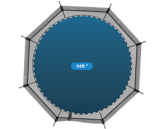 springfree trampoline compact round surface area