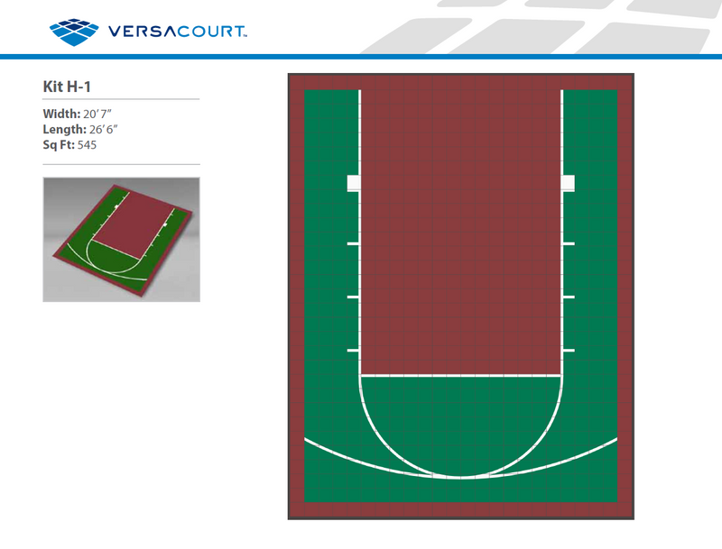 Load image into Gallery viewer, Small Basketball Court Kit 1