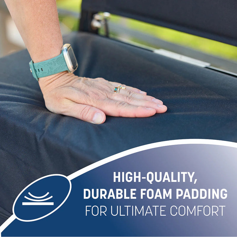 Load image into Gallery viewer, Skywalker Sports Stadium Seat with Back Support - Comfortable and Portable Folding Stadium Seat Cushion for Bleachers