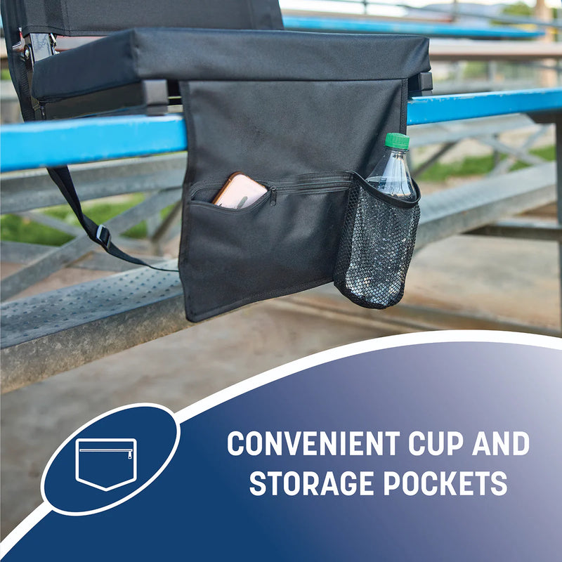 Load image into Gallery viewer, Skywalker Sports Stadium Seat with Back Support - Comfortable and Portable Folding Stadium Seat Cushion for Bleachers