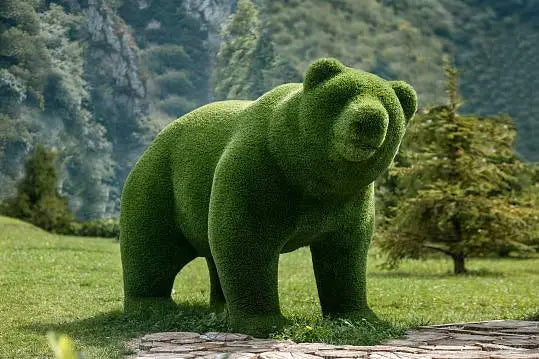 Load image into Gallery viewer, Topiary Grass Bear