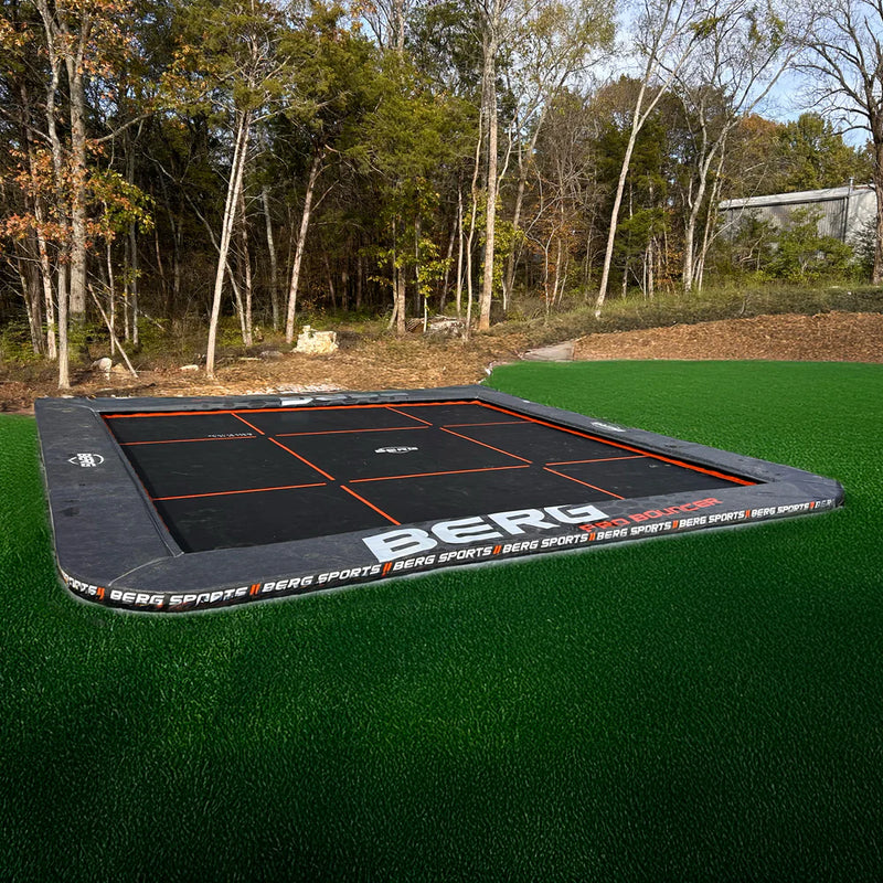 Load image into Gallery viewer, BERG Ultimate Pro Bouncer 16.5'x16.5' Square In-Ground Trampoline
