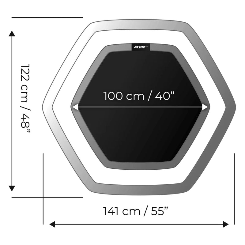 Load image into Gallery viewer, ACON Fit 55in Hexagon Rebounder - White