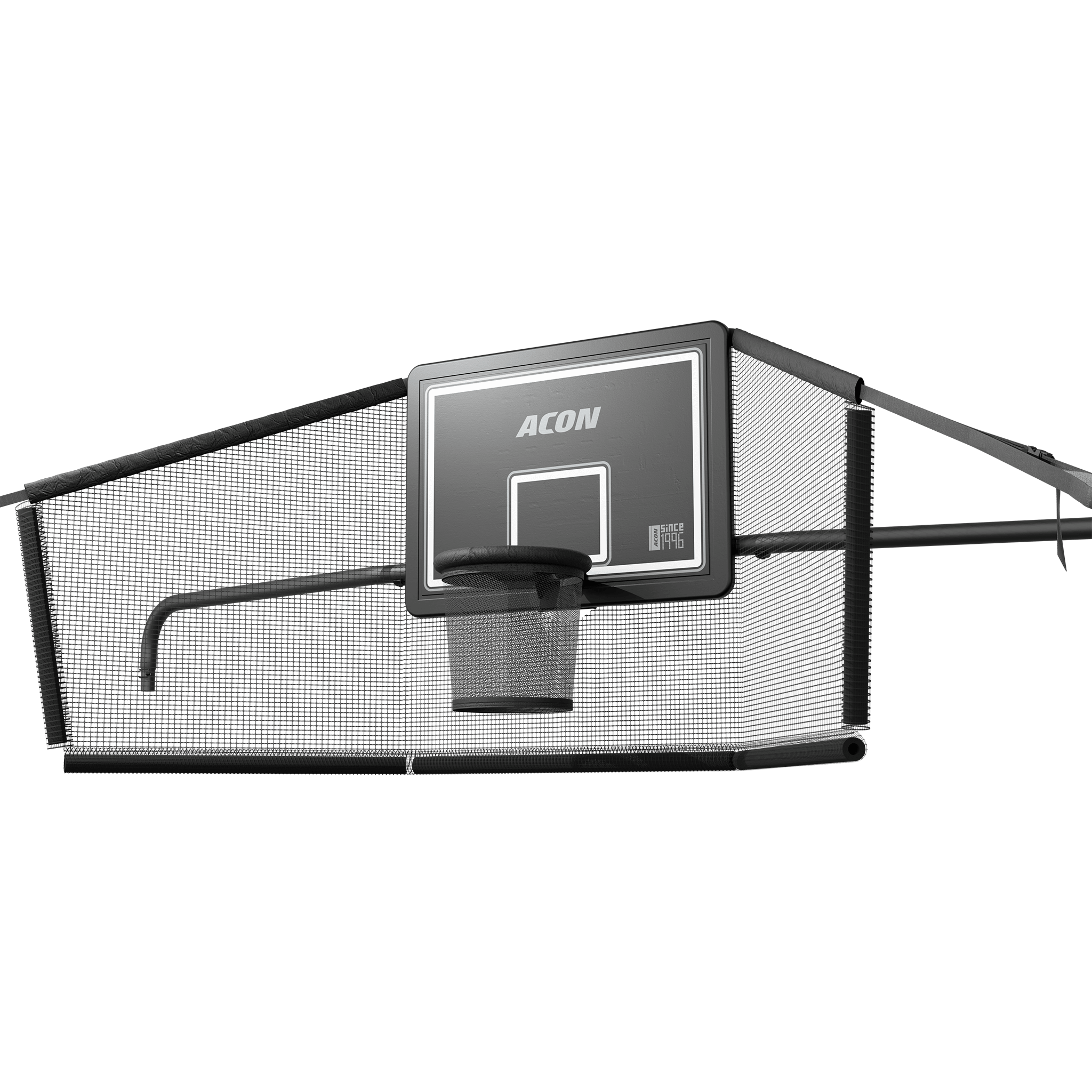ACON X Basketball Hoop with Back Net for 17ft Rectangular