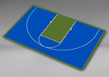 Load image into Gallery viewer, Half Basketball Court Kit 8