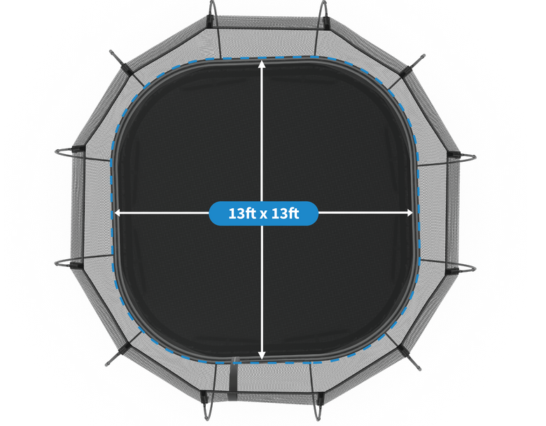 Load image into Gallery viewer, springfree trampoline jumbo square size of mat