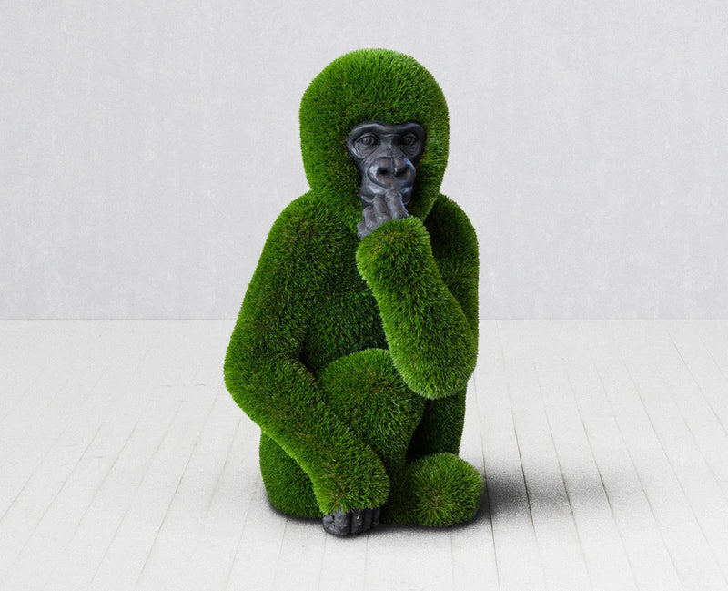 Load image into Gallery viewer, Topiary Baby Gorilla w/ Carved Face