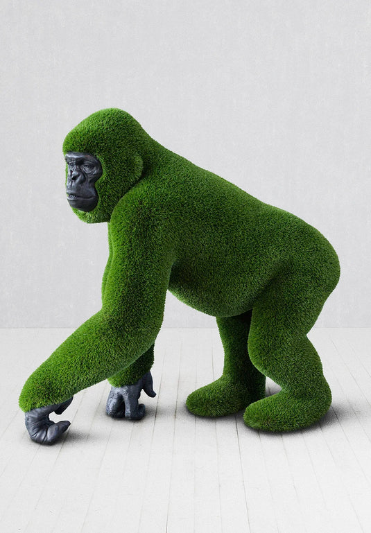 Topiary Female Gorilla w/ Carved Face