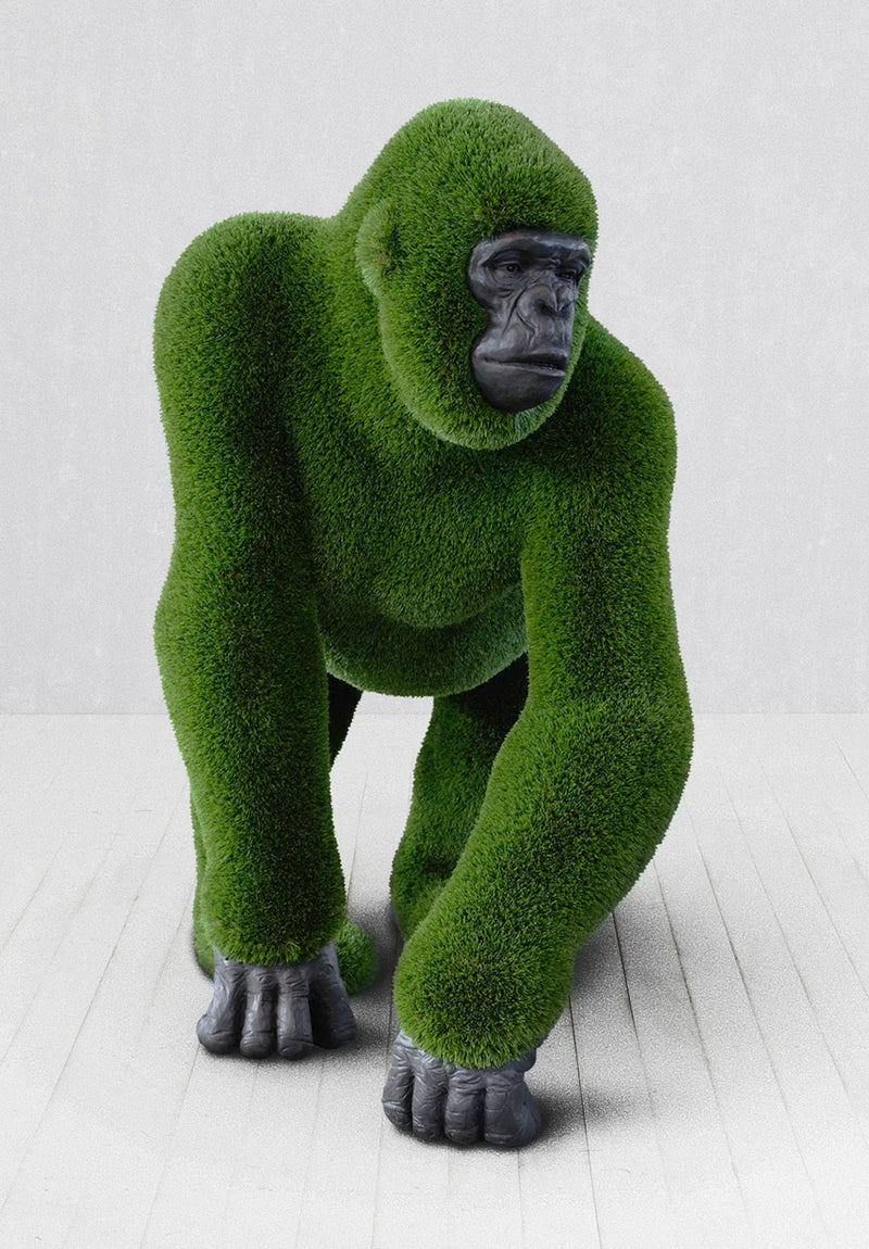 Load image into Gallery viewer, Topiary Female Gorilla w/ Carved Face