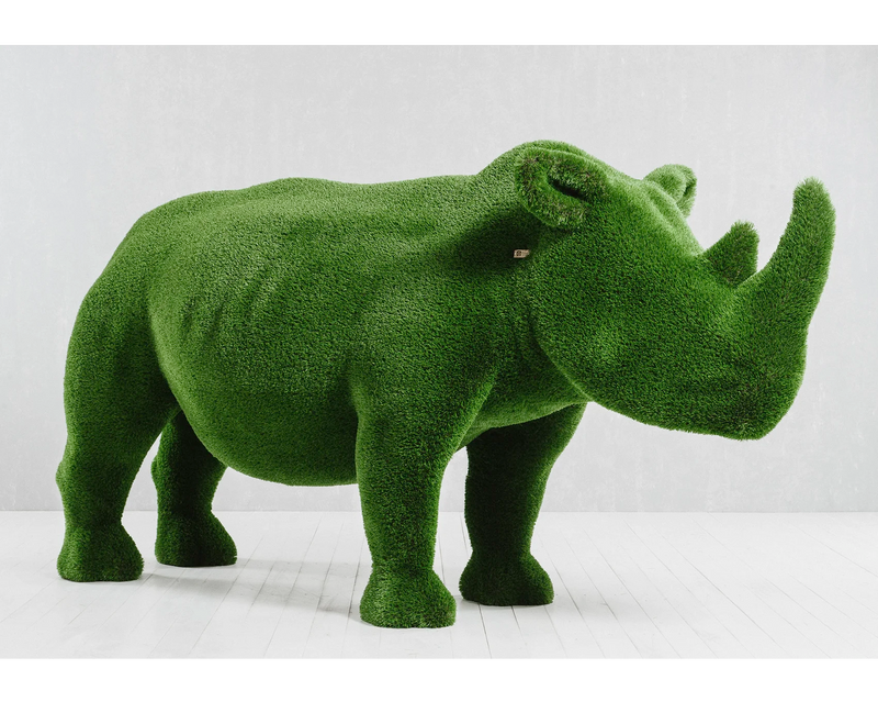 Load image into Gallery viewer, Topiary Rhinoceros