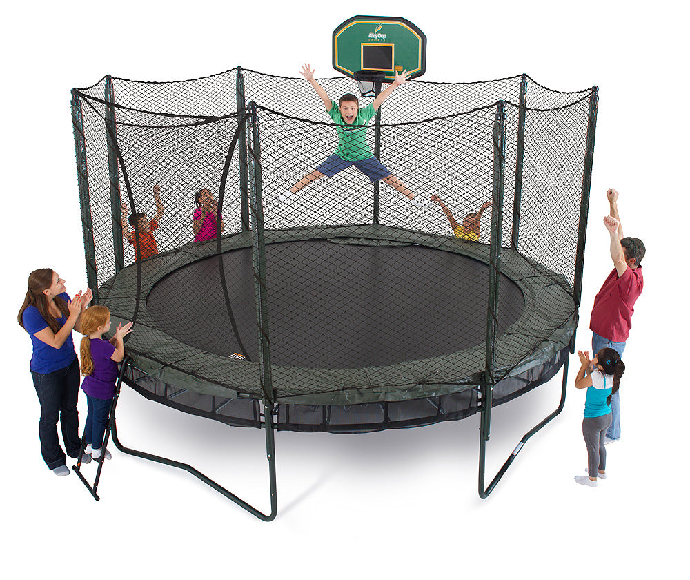AlleyOOP Trampoline 14Ft Double Bounce w/ Safety Enclosure