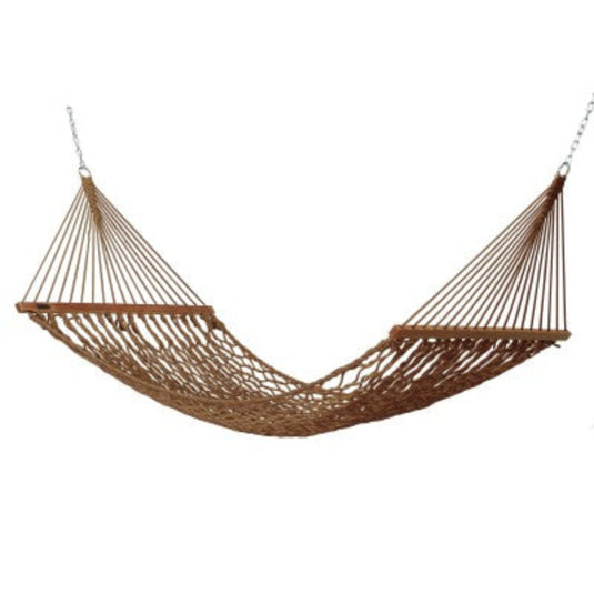 Carolina Hammocks Large WeatherSmart® Rope Hammock Antique Brown 1