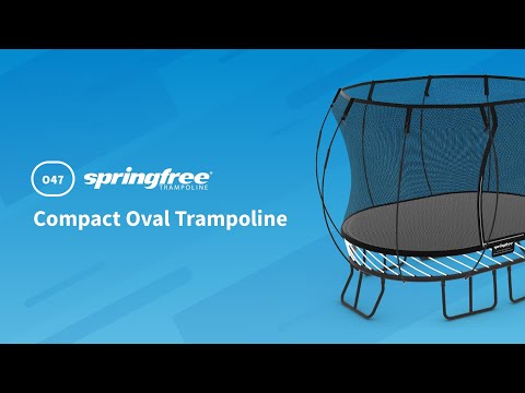 Load and play video in Gallery viewer, springfree trampoline compact oval 6ft x 9ft video