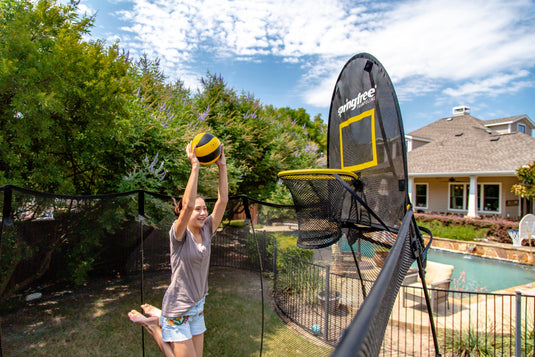 springfree trampoline basketball hoop