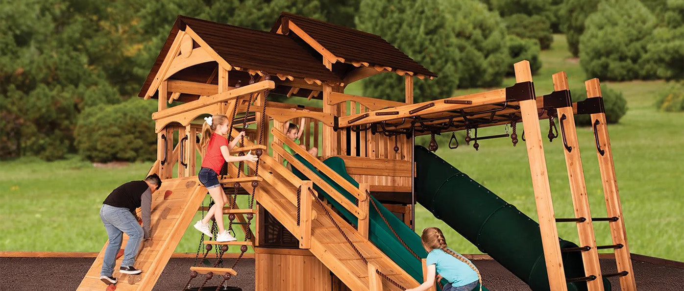 Marin Backyards | Backyard Adventures Series | Shop Hybrid/Bridged Structures Playsets