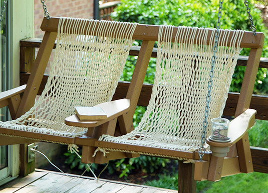 A Glider Bench on a Porch