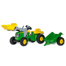 Load image into Gallery viewer, Ride On John Deere Pedal Tractor With Loader
