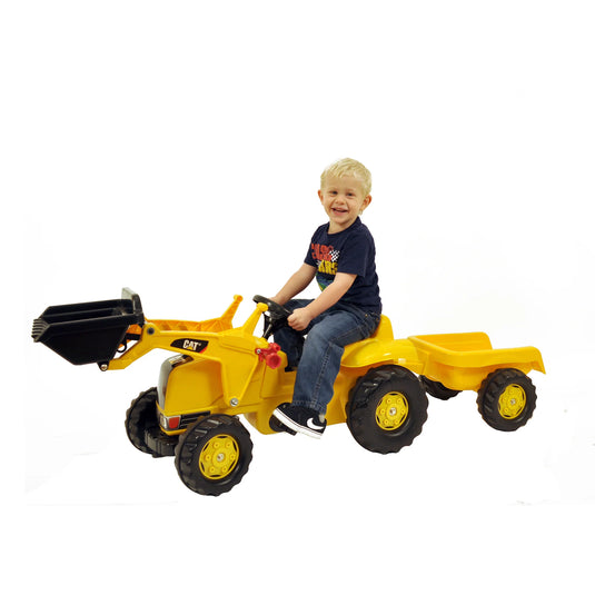 Ride On CAT Kid Tractor w/ Trailer