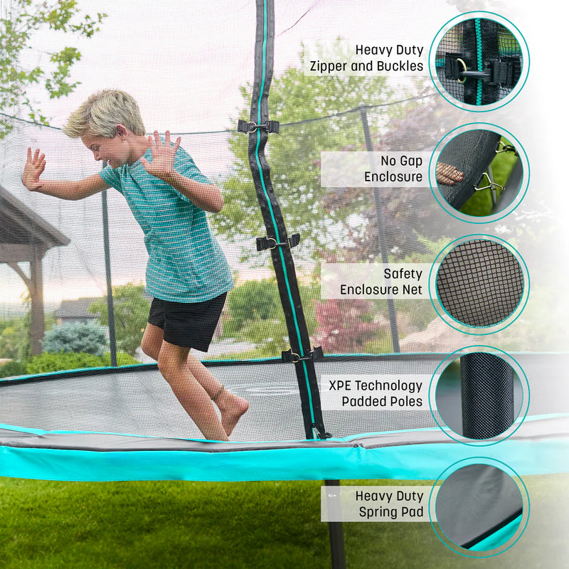 Load image into Gallery viewer, Signature Series 15&#39; Round Outdoor Trampoline with Enclosure
