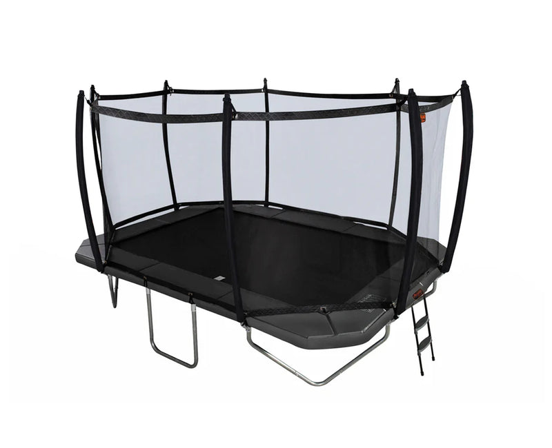 Load image into Gallery viewer, 10'x14' Rectangle Pro-Line Avyna Above Ground Trampoline with Enclosure

